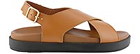 NICO CROSS SANDAL TAN - Alohas
