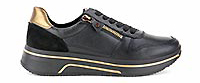 SAPPORO ZIP LACE BLACK  - Ara