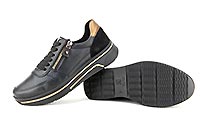 SAPPORO ZIP LACE BLACK  - Ara