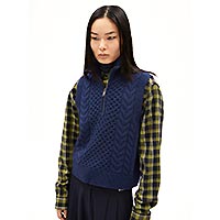 OLAIAAS CABLE DEEP SEA BLUE - Armedangels