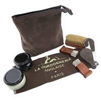 TROUSSE AIRPORT MARRON - La Cordonnerie anglaise