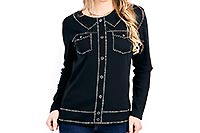 TOP CELINA NOIR  - Bagoraz