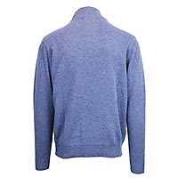 PULL HARRY HALF ZIP DENIM BLUE - B.O. Bande Originale