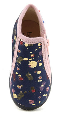 Achat chaussures Bellamy Bébé Chausson Toile, vente Bellamy NANA Surfeuse  orange - Chausson fille avec zip