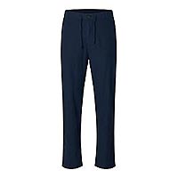 172 SLIMTAPE BRODY LINEN BLD PANT DARK SAPPHIRE - Selected