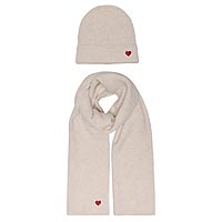 AVERY SCARF BEANIE SET CLOUD - Only