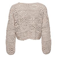 BEACH CARDIGAN PUMICE STONE - Only