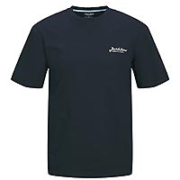 BEAU TSHIRT FRONTPRINT BLUE - Jack & Jones
