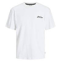 BEAU TSHIRT FRONTPRINT WHITE - Jack & Jones