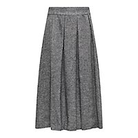 BEEKA WOOL LOOK SKIRT GREY MEL - Only