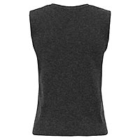 BILLIE VEST DARK GREY MELANGE - Only