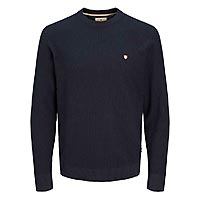 BLURONY KNIT CREW DARK NAVY  - Jack & Jones