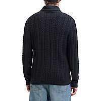BLUSEAN KNIT SHAWL DARK NAVY - Jack & Jones