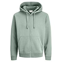 BRADLEY ZIP SWEAT GREEN - Jack & Jones
