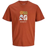 CALI TSHIRT SPICE RED - Jack & Jones