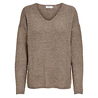 CAMILLA PULLOVER CARIBOU BROWN - Only