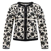 CARLI CARDIGAN BIRCH BLACK - Object