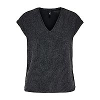 CAROL VNECK BLACK SILVER - Only