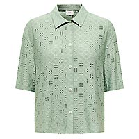 CATHINKA BUTTON TOP HEDGE GREEN - JDY