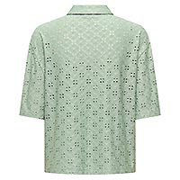 CATHINKA BUTTON TOP HEDGE GREEN - JDY