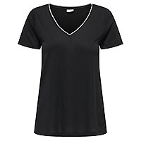 DALILA VNECK LUREX BLACK SILVER - JDY