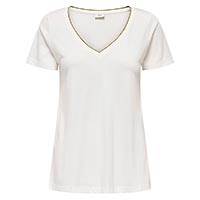 DALILA VNECK LUREX CLOUD GOLD - JDY