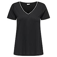 DALILA V NECK LUREX BLACK - JDY