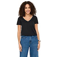 DALILA V NECK LUREX BLACK - JDY