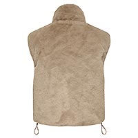 DANA FAUX FUR WAISTCOAT MINK - Only