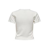 DANIELLA RIB TOP CLOUD DANCER - Only