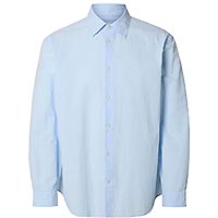 DEREK SHIRT CASHMERE BLUE - Selected