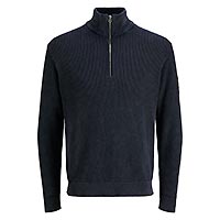 DETROIT HALF ZIP NAVY BLAZER - Jack & Jones