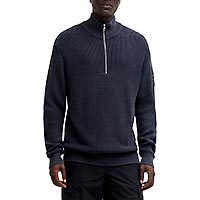 DETROIT HALF ZIP NAVY BLAZER - Jack & Jones