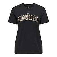 DITTE TSHIRT BLACK CHERIE - Only