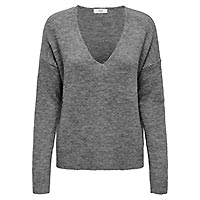 ELANORA VNECK DARK GREY - JDY