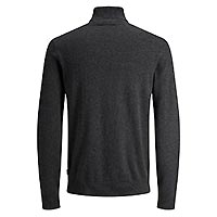 EMIL KNIT ROLL NECK DARK GREY - Jack & Jones