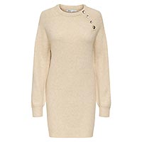 EMMA BUTTON DRESS STONE - Only