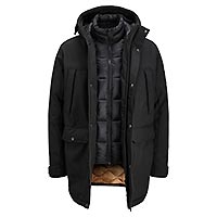 FINN SOFTSHELL PARKA BLACK - Jack & Jones