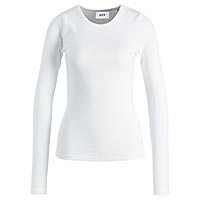 FREYA RIB TEE BRIGHT WHITE - JJXX