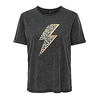GWEN TOP LIGHTNING BLACK - Only
