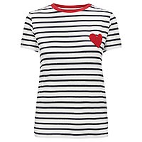 HEART TSHIRT CLOUD DANCER - Only