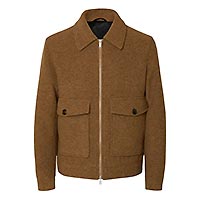 JAKOB WOOL JACKET CHIPMUNK - Selected