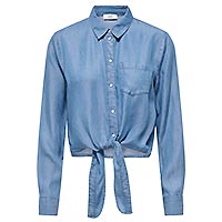 JASPER KNOT SHIRT BLUE DENIM - JDY