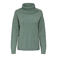 JAYDEN SPLIT NECK KNIT FOREST - Only