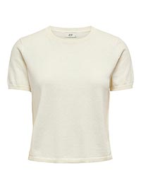 JDYBODIL SS ONECK PULLOVER CLOUD DANCER - JDY