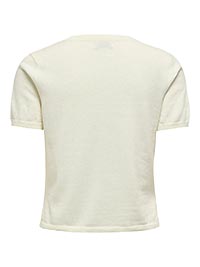 JDYBODIL SS ONECK PULLOVER CLOUD DANCER - JDY