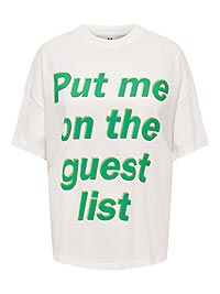 JDYCARLA SS OVERSIZE TSHIRT CLOUD GUESTLIST - JDY