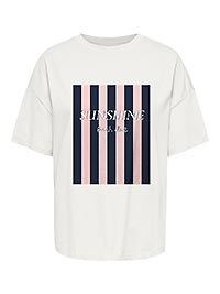 JDYCARLA SS OVERSIZE TSHIRT CLOUD SUNSHINE - JDY