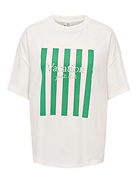 JDYCARLA SS OVERSIZE TSHIRT J CLOUD VACATION - JDY