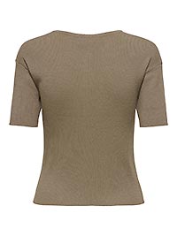 JDYGABY 24 ONECK PEARL CARDIGAN GREIGE - JDY